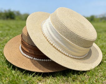 Straw Sun Hat / Straw Hat / Holiday Hat / Boho Straw Hat  display picture 2