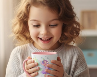 Personalized Princess Ceramic Mug – Custom Girl's Birthday Gift