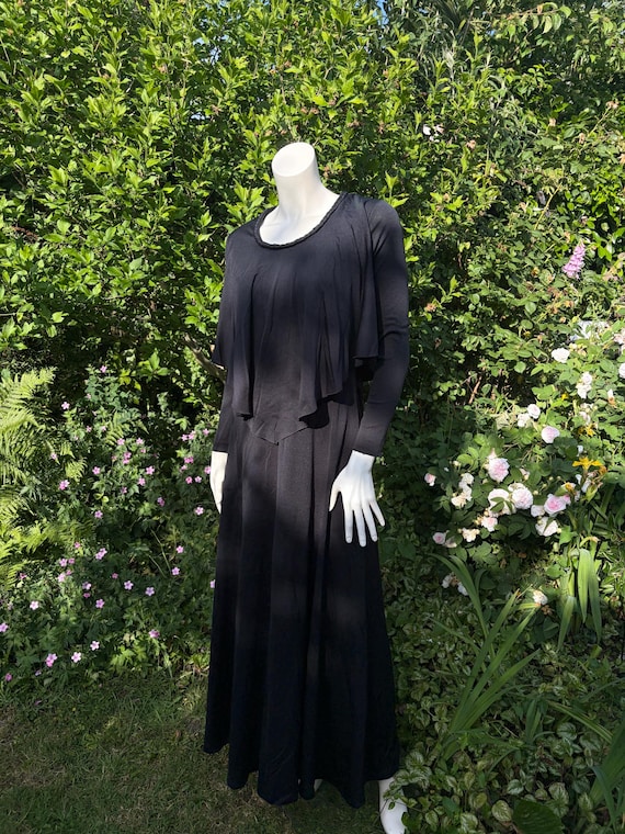 Vintage Monet of London Evening Gown – Black (1970s)