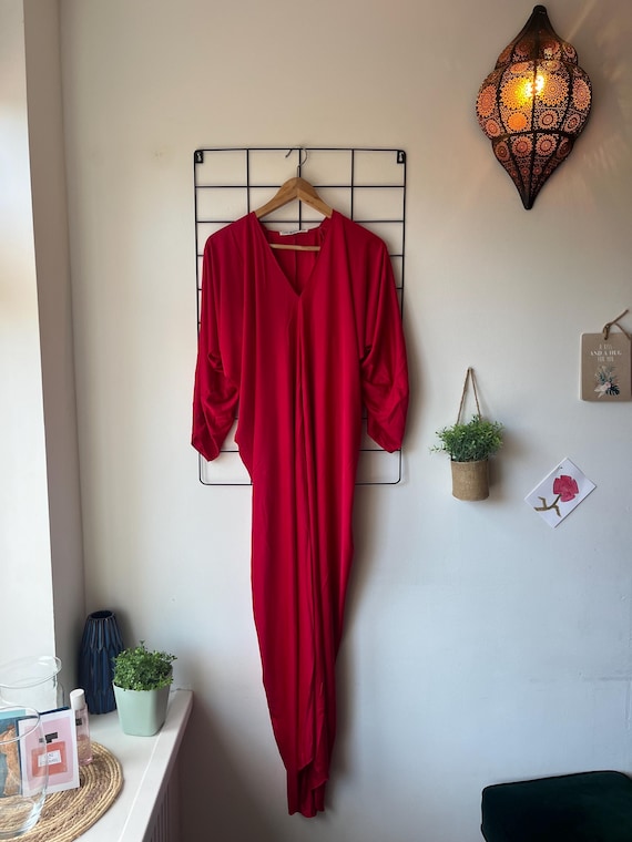 halston red dress Aisha In Stretch Crepe Roy Halston Frowick was born on 1932 in Des Moines Vintage 1970s HALSTON IV Red