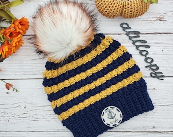 Handmade Navy Wife Beanie  - READY TO SHIP