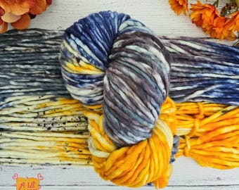Hand-Dyed Super Bulky Yarn in Lakeside at Dusk