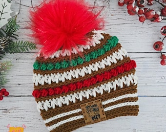 Crocheted Christmas Beanie