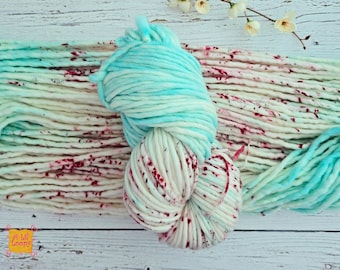 Hand-Dyed Super Bulky Merino Wool Yarn: Nella's Cottage (137 yards)