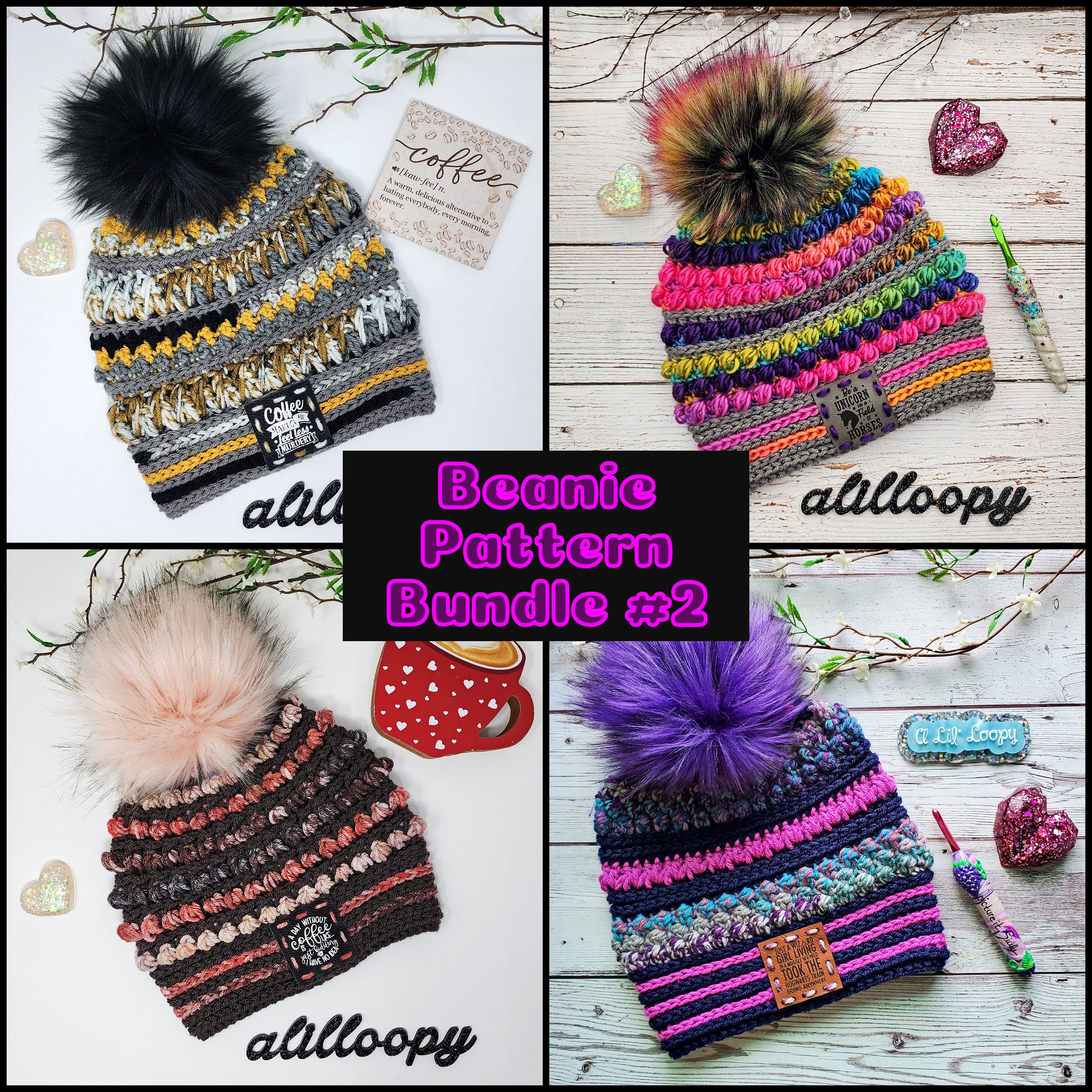 hat bundle: Crochet pattern