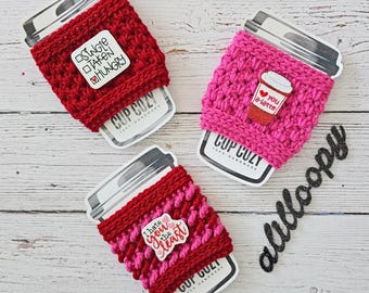 Valentine's Day Coffee Cozy
