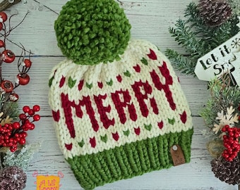 Hand Knit Luxury Christmas Beanie