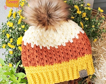 The Northern Forest Beanie Crochet Pattern - **Instant Download PDF** - Hat Pattern - Winter Hat Pattern - Beanie Pattern