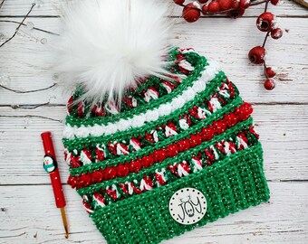 Crocheted Christmas Beanie