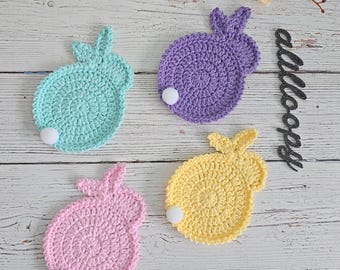 Crochet Pattern: BunBun Bunny Coaster | PDF Digital Download
