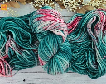 Hand-Dyed Superwash Merino Wool Yarn: Deck the Halls Christmas Colorway