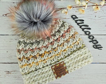 Ladies Sakura Beanie in Cozy with Faux Fur Pom Pom