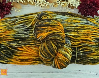 Hand-Dyed Merino Wool Yarn: All Hallows Eve