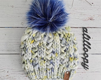 Luxury Hand Knit Sparkle Corset Beanie - Ready to Ship