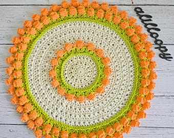 Crochet Pattern: Tulip Placemat | PDF Digital Download