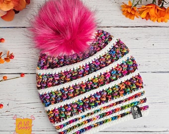 Crochet Hat Pattern: The Falling Leaves Beanie