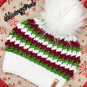 Crochet Hat Pattern The Mattie Beanie PDF Digital Download DIY Beanie Tutorial Winter Hat Pattern Textured Beanie Pattern image 9