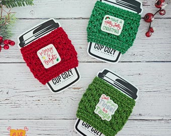 Christmas Coffee Cozy