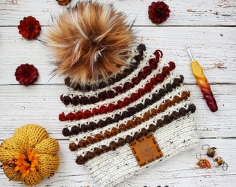 The Hello Gourdgeous Beanie Crochet Pattern- **PDF - Digital Download**