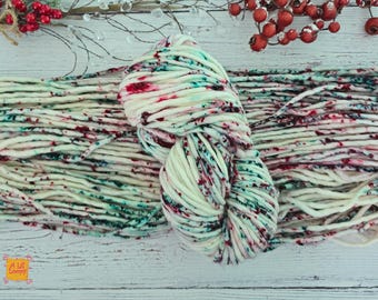 Handgefärbtes Superwash Merino Schurgarn: Baumkuchen
