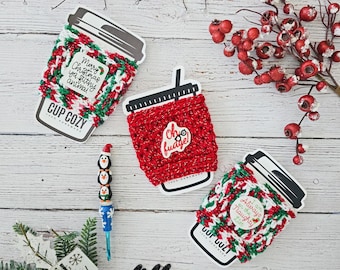 Christmas Coffee Cozy