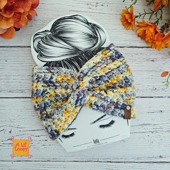 Crochet Headband Pattern: Ravencraft Ear Warmer, Textured Headwrap (Instant Download PDF)