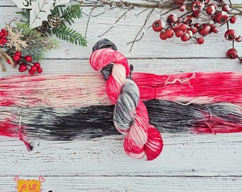 Hand-Dyed Worsted Weight Merino Wool Yarn: Cardinal (218 yards)