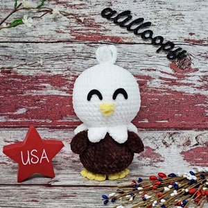 Sam the Lil Eagle Crochet Pattern PDF Digital Download Crochet Pattern Tutorial Bird Crochet Pattern Eagle Amigurumi Pattern image 1