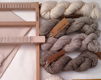 Kit Start_ Telaio a cornice/ Filati beige