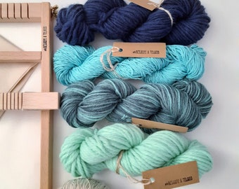 Kit Start_ Telaio a cornice/ Filati Azzurro