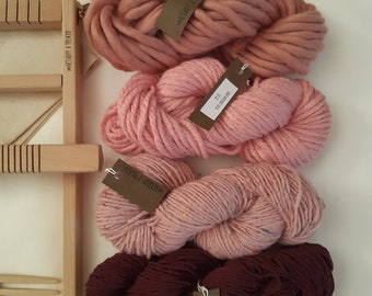 Kit Start_ Telaio a cornice/ Filati rosa