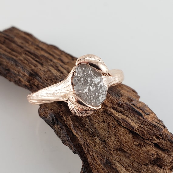 Gold Enchanted Rustic Diamond Twig Ring - your choice of gold - Beth  Millner Jewelry