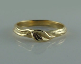 Leaf and Twigs Wedding Band, Twig Wedding Band in White, Yellow, Rose Gold,14k, Leaf Ring, Twig Wedding Band, Engagement Ring