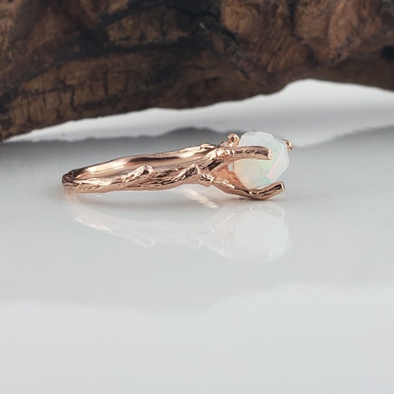 Opal twig ring sale
