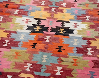 6x3 Vintage Teppich, Kelim Teppich, Kelim Teppich, Wollteppich, 6 'x 10'5'