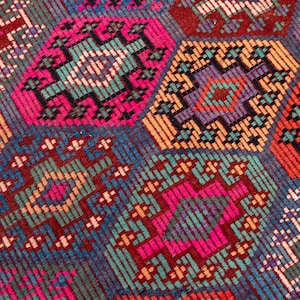 6x9 Vintage Kilim Rug, Large Area Rug for Living Room, Handwoven Turkish Rug, Soft Color Kilim, 6'1" x 9'4" image 10