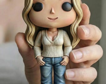Custom Chibi Mini Me Figure from Your Photo | Personalized 3D Printed Character