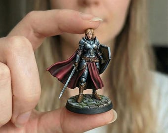 Custom D&D Character Miniature From Your Photo | Personalized RPG Hero Figure with Concept Art