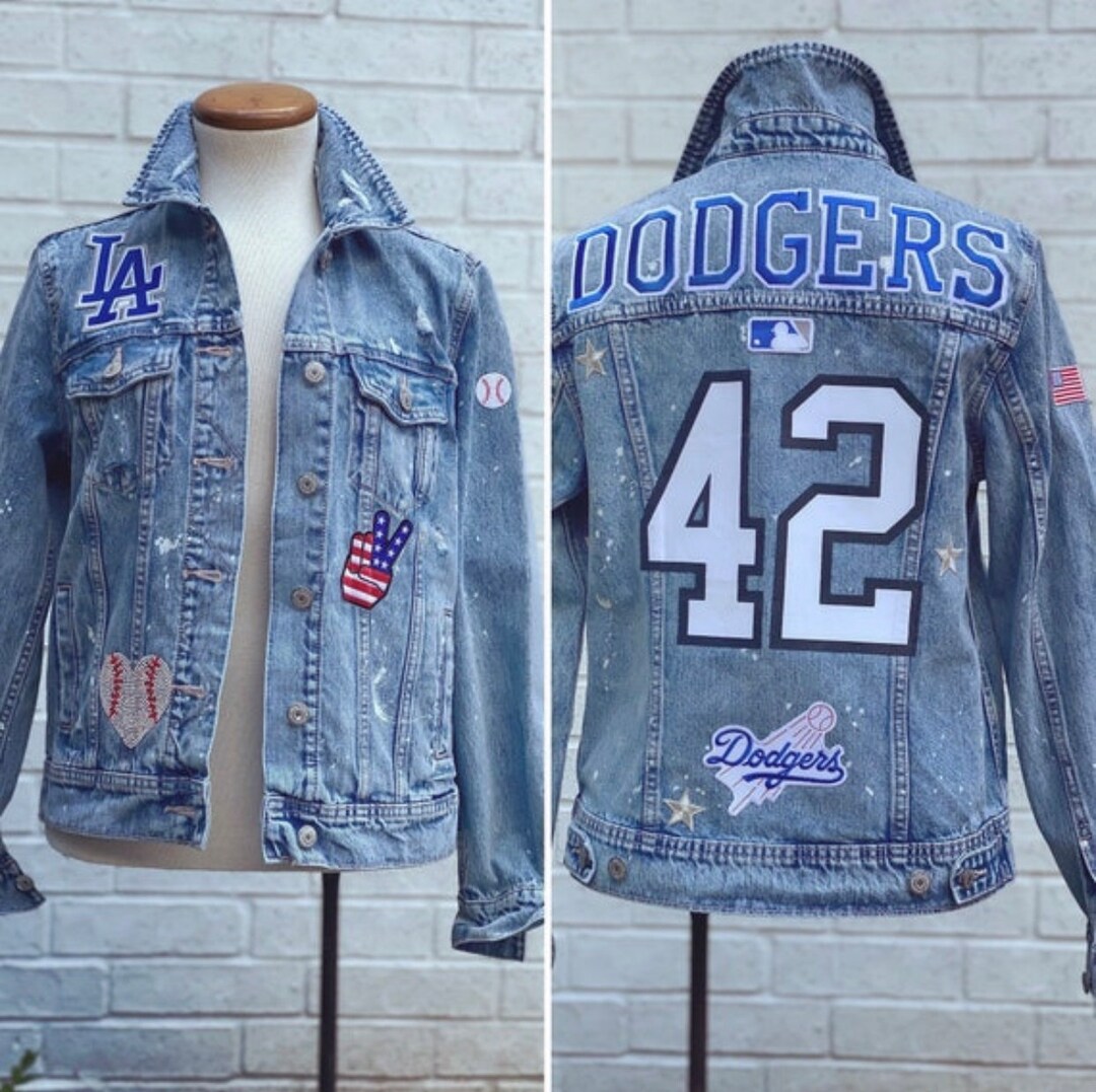 dodgers jean jacket