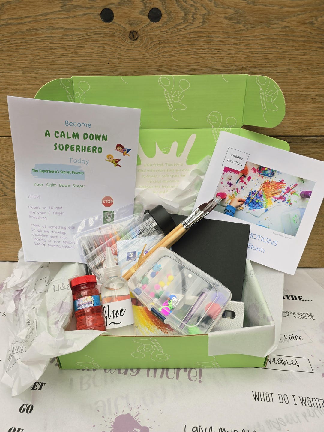 Emotional Regulation Activity Box: Coping Skills for Kids Art - Etsy UK