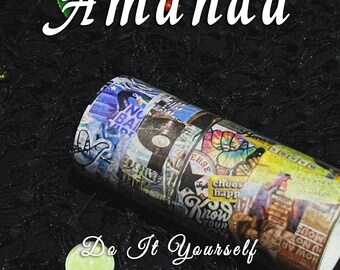 Retro Collage Washi Tape Vintage Aesthetic Decorative Tape Scrapbooking Journaling Sticker Roll for DIY Crafts and Art Projects