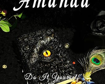 3D Dragon Eye Journal, Resin Embossed Fantasy Notebook, Handmade Gothic Sketchbook, Demon Eye Book, Unique Collectible Gift
