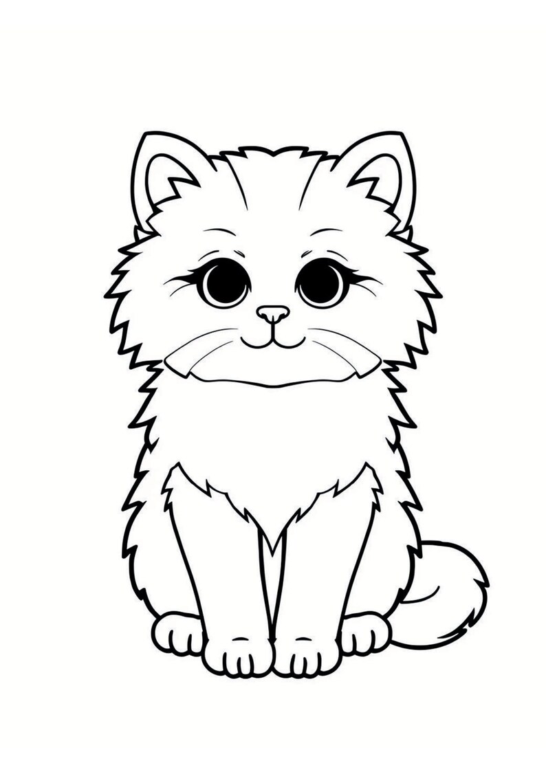 10 Cute Animal Coloring Pages for Kids - Etsy
