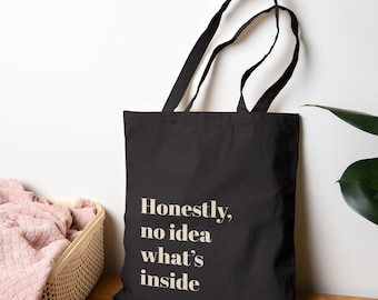 Funny Quote Cotton Canvas Tote Bag, Reusable Shopping Bag, Eco-Friendly Tote, Gift for Her, Market Tote, Beach Bag