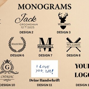 Personalisiertes Lederportemonnaie mit Foto, Initialen & Text | RFID Slim Wallet für Männer, Geschenkidee, hochwertige Echtleder-Geldbörse image 7