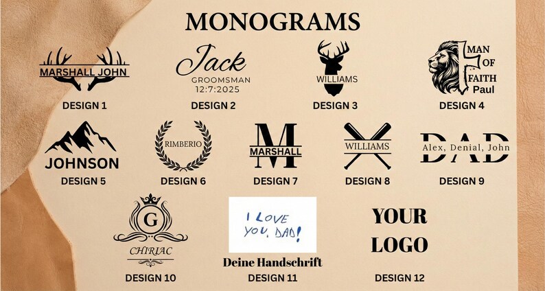 Personalisiertes Lederportemonnaie mit Foto, Initialen & Text | RFID Slim Wallet für Männer, Geschenkidee, hochwertige Echtleder-Geldbörse image 7