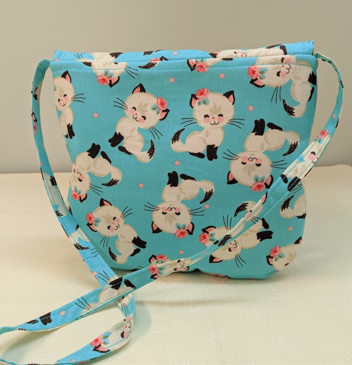 Kitty Kitten Cat Cats Kittens Little Girls Childs Purse Tote Etsy