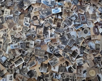 Pack de photos éphémères vintage - Photographies authentiques des années 1900-70