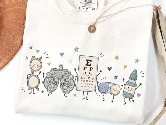 Optometrist PNG | Occupation Doodles | Cute Eye Chart PNG | Optometrist Eye Doctor Sublimation | Optometry Shirt Design