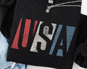 USA Distressed Retro PNG